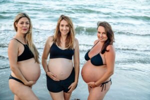 Three Women's Pregnancy Photoshoot