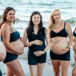 Five Women's Maternity Photoshoot at Beach