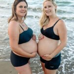 Pregnancy Photoshoot of Two Women's at Beach