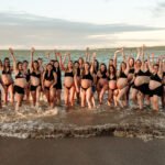 Pregnant Women Raising Hands Photoshoot